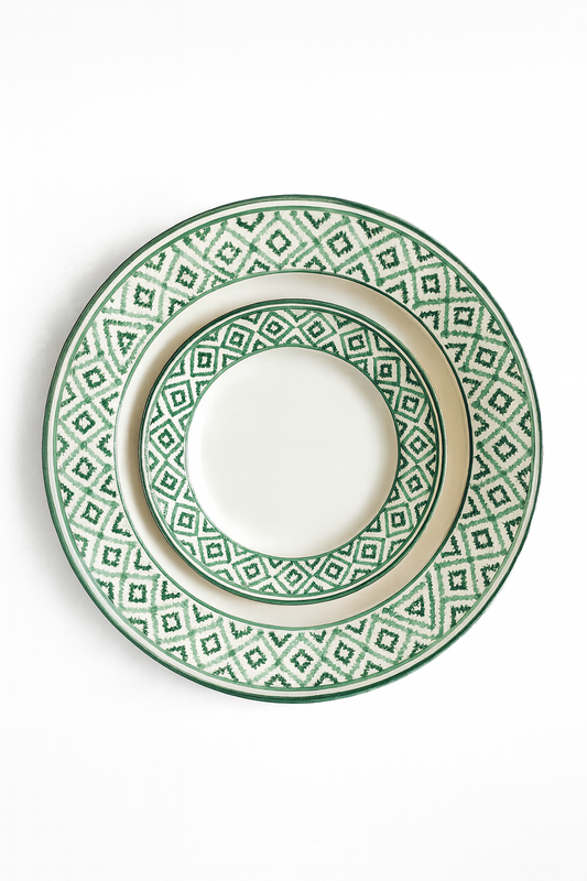 Ensemble de 2 assiettes – Collection Rêverie géométrique