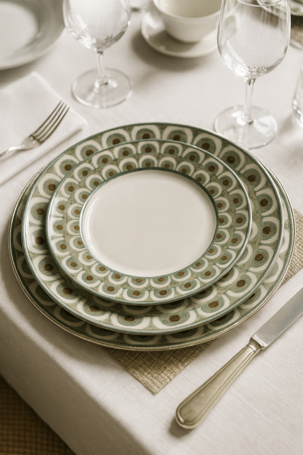Ensemble de 2 assiettes – Collection Solar Wave
