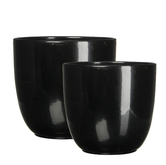 27 cm Black Ceramic Pot